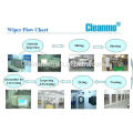 China professional manufacturer Class 100 cleanroom microfiber cleaning wipe/wiper